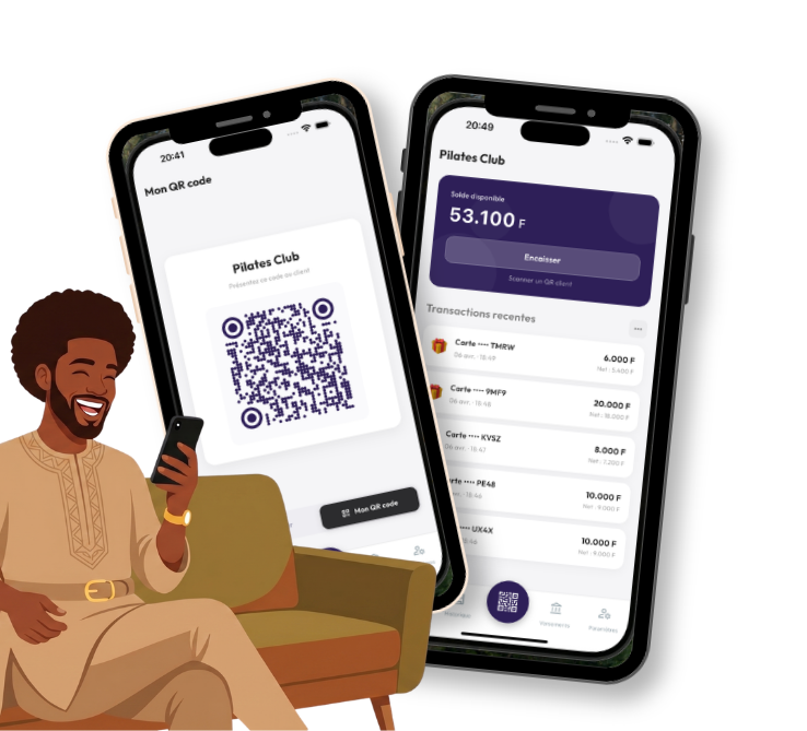 Application Kadam sur mobile